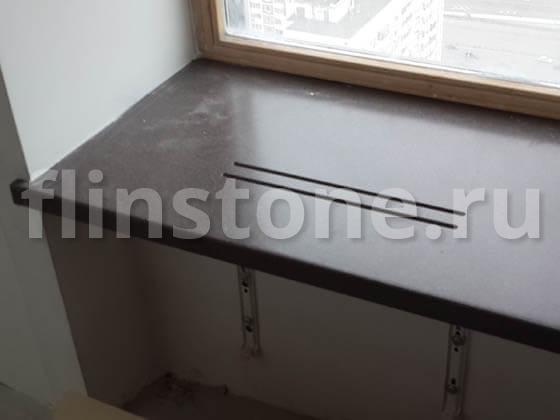 Накладка на джакузи с переходом в подоконник из искусственного камня ...